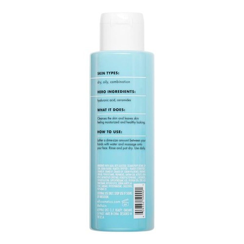 e.l.f. SKIN Daily Cleanser - Holy Hydration! Face Cleanser with Hyaluronic Acid | Vegan & Cruelty-Free