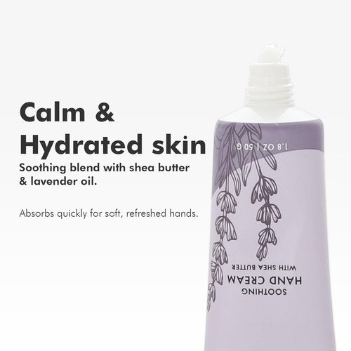 Natural Amor Hand Cream Gift Set, Lavender 2 Pack, Moisturizing Travel Size Hand Lotion with Shea Butter Nourishing Hand Care for Dry Skin