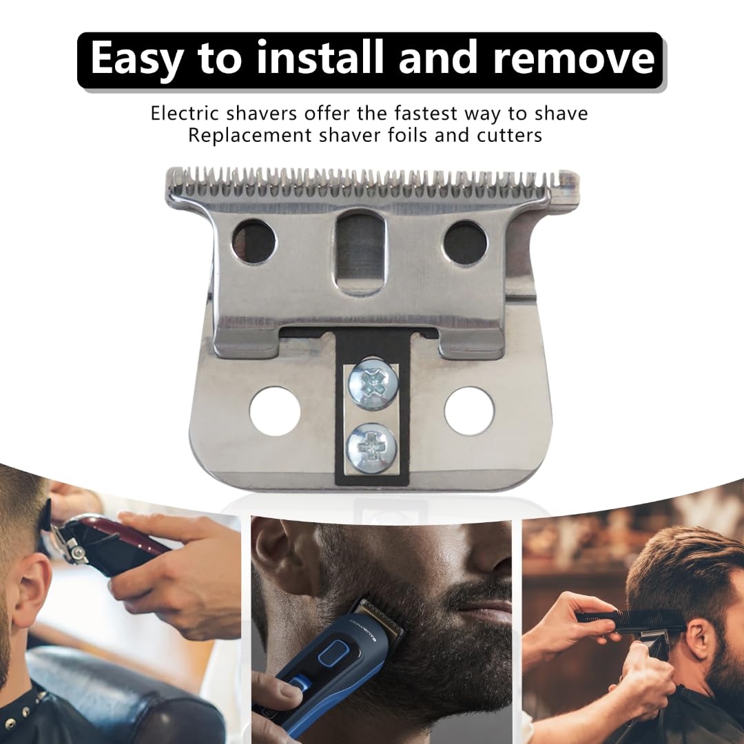 Hair Clipper Replacement Blade Compatible with Andis T Outlinerr Trimmers, Fits for Andis GTO GTX Models, Carbon-Steel T-Blade #04521