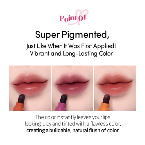 ETUDE Dear Darling Marker Tint #10 Sweet Cinnamon - Hydrating, Long-Lasting Lip Stain | High Pigment with Easy Application