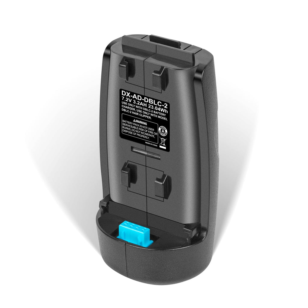Renekton DBLC-2 Battery for Supra ZR II & Pulse ZR II Cordless Clippers fits for 79170, 79025, 79005, 561458, 560470 (3200mAh / 7.4V)