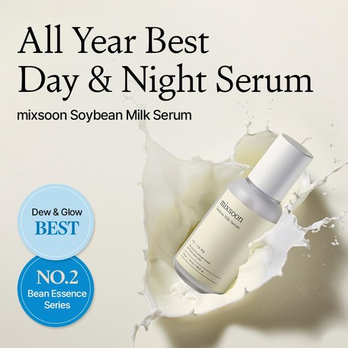 Mixsoon Soybean Milk Serum - Hydrating Face Moisturizer for Smooth Skin | Nourishing Formula 50ml