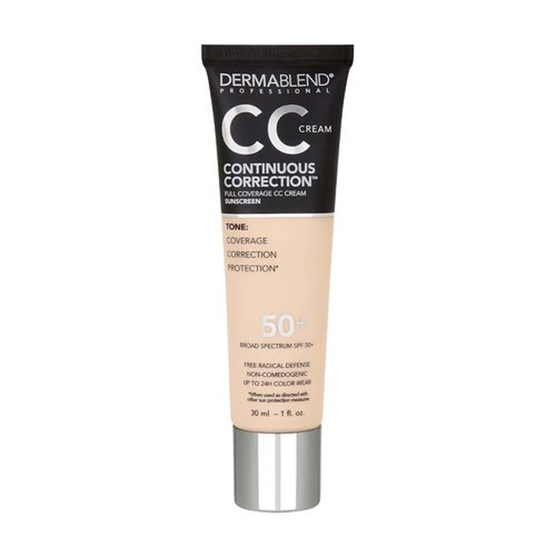 Dermablend CC Cream Foundation SPF 50+ - Full Coverage, Tone-Evening, Oil-Free Makeup