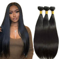Straight Bundles Human Hair Bundles 26 26 26 Inch Natural Black Color Straight Bundle Unprocessed Brazilian Virgin Weave Hair 3 Bundle 50 Gram Per Bundle