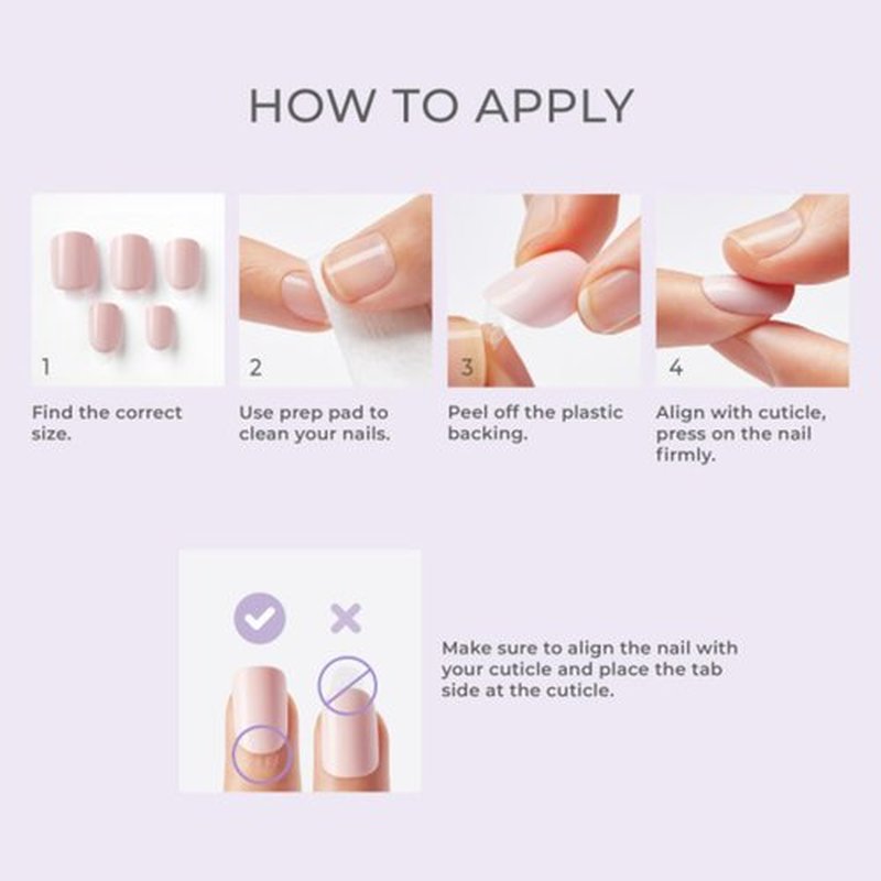 KISS imPRESS No Glue Mani Press On Nails, Color, 'Point Pink', Pink, Short Size, Squoval Shape, Includes 30 Nails, Prep Pad, Instructions Sheet, 1 Manicure Stick, 1 Mini File