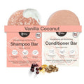 The Earthling Co. Volumizing Shampoo & Conditioner Bar Set For Thickening, Fullness, Strength, and Growth - Sulfate, SIlicone, Paraben Free for Thin, Flat, Fine Hair - Made in USA (Vanilla Coconut)