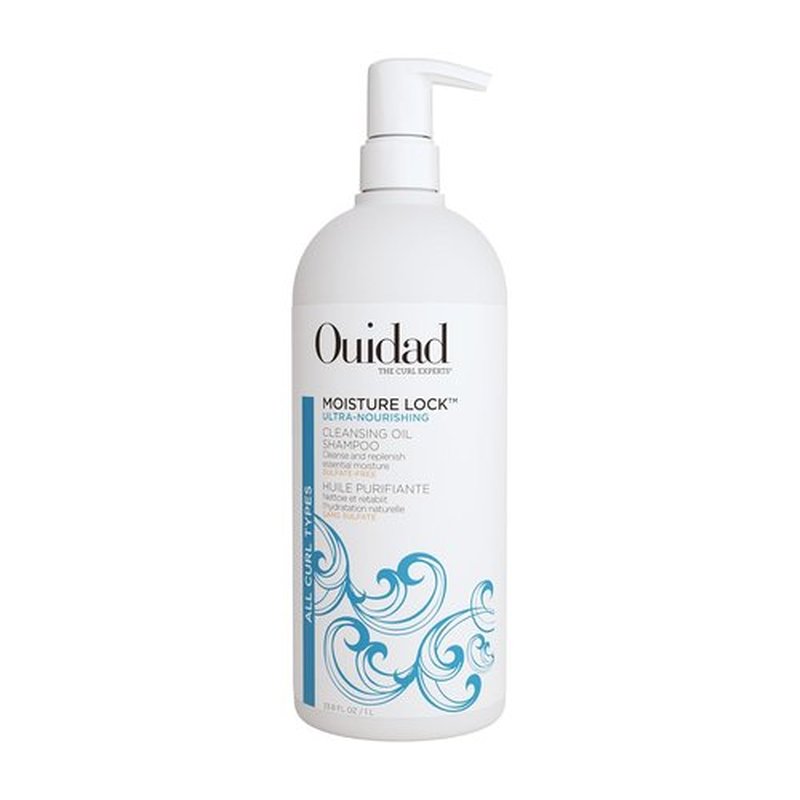 Ouidad Moisture Lock Cleansing Oil Shampoo - Ultra Nourishing Formula for Curly Hair, Sulfate-Free, 12 oz