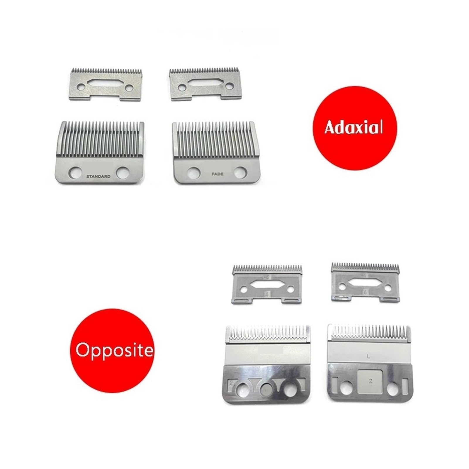 Cutter Head And Base, Compatible For JRL, 2020C 2020T Hair Clipper Engraving Push Replacement(20T Gold Blade)