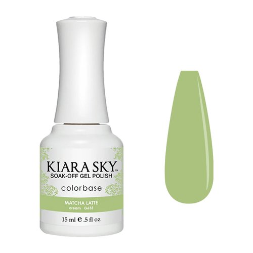 Kiara Sky Soak Off Gel Nail Polish 0.5 fl oz, MATCHA LATTE (G635)
