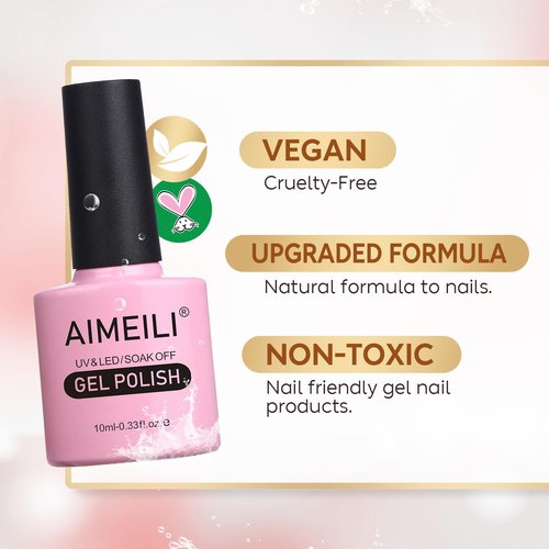 AIMEILI Cat Eye Gel Nail Polish U V LED Hema Free Cruelty Free Vegan Gel Polish Colors for Nail Art Kit Set Of 6pcs X 10ml - Kit Set 70