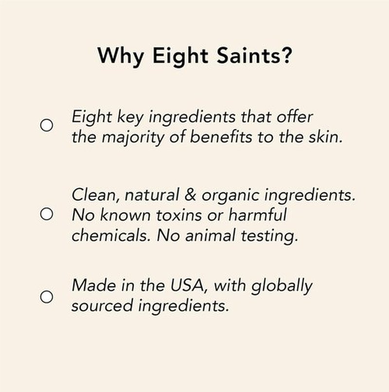 Eight Saints Chase The Sun SPF 30 Face Moisturizing Sunscreen - Natural & Organic Mineral Protection, 2 Oz