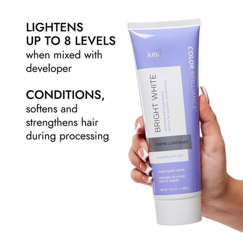 Ion Bright White Creme Lightener - 10.6 Oz | Achieve Stunning, Vibrant Highlights