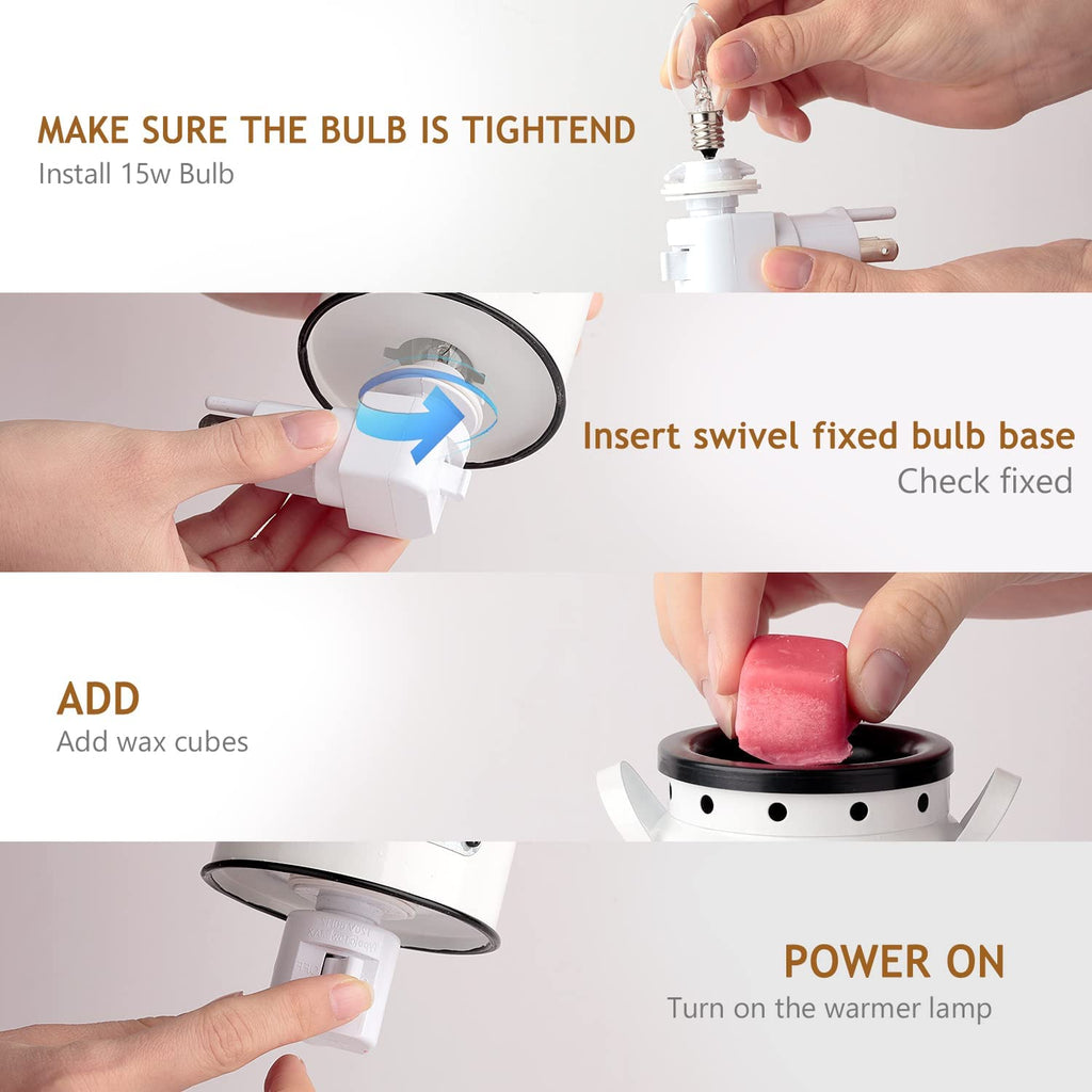 NAFANG Wax Warmer Small Size Milk can Metal Wax Melt Warmer,Wax Burner Fragrance Warmer, Plug in Fragrance Wax Warmer for Scented Candle Wax Melts and Tarts