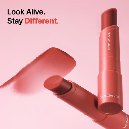 Dr.Different Retinal Lip Balm - Tinted Anti-Wrinkle Treatment with Deep Hydration | 0.14oz K-Skincare