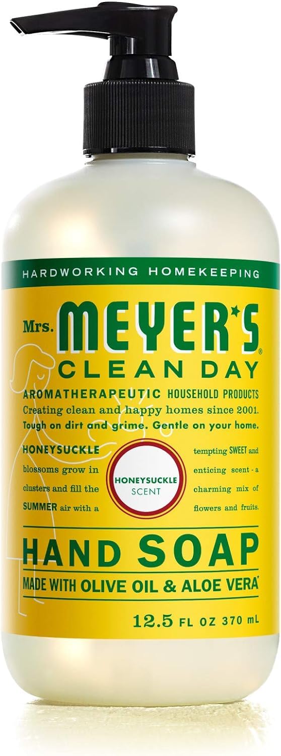 Mrs. MEYER'S Liquid Hand Soap Variety Pack Honeysuckle and Rain Water 12.5 fl oz. 2 ct.