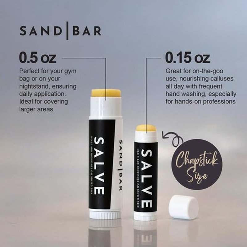 SandBar Natural Callus Salve - Revitalizing Callus Balm - Heal, Nourish & Maintain Your Calluses - On The Go Callus Repair & Care - Convenient Essential - Immediate Relief For Callus Tears 0.15 o z