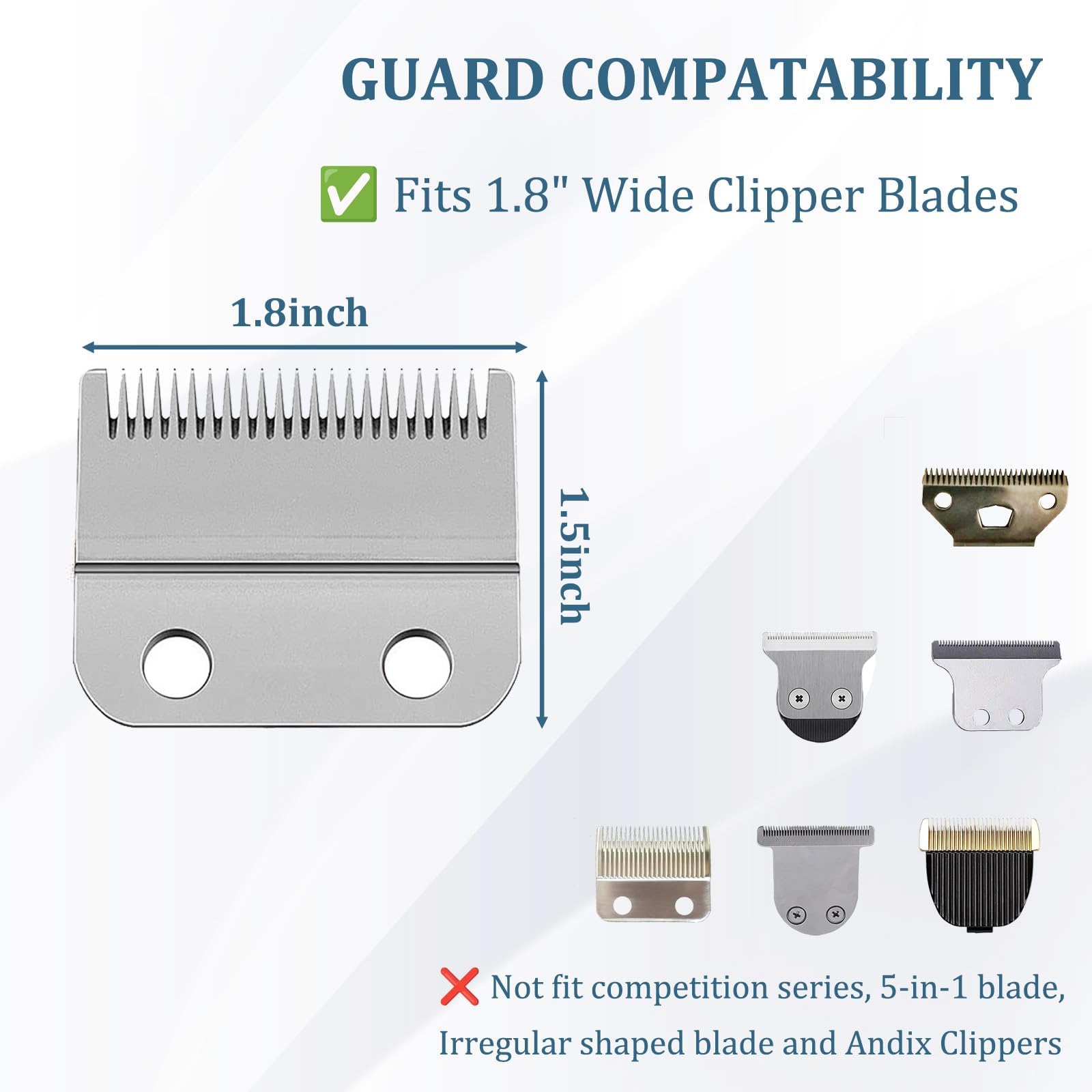 Professional Clipper Bands Compatible with Wahl Clipper Guards Set