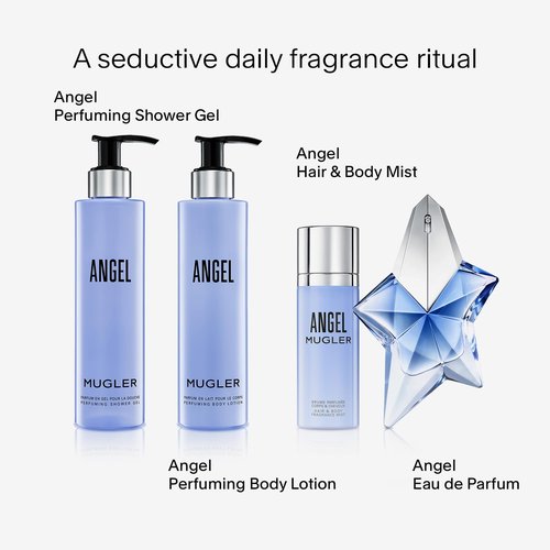 Mugler Angel Women's Fragrance Bundle - Ambery & Woody Body Wash and Lotion - 6.7 Fl Oz Each