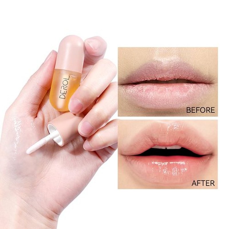 Skiennix Natural Hydrating Lip Plumper - Moisturizing Lip Serum for Fullness, 5.5ml Ginger Essence