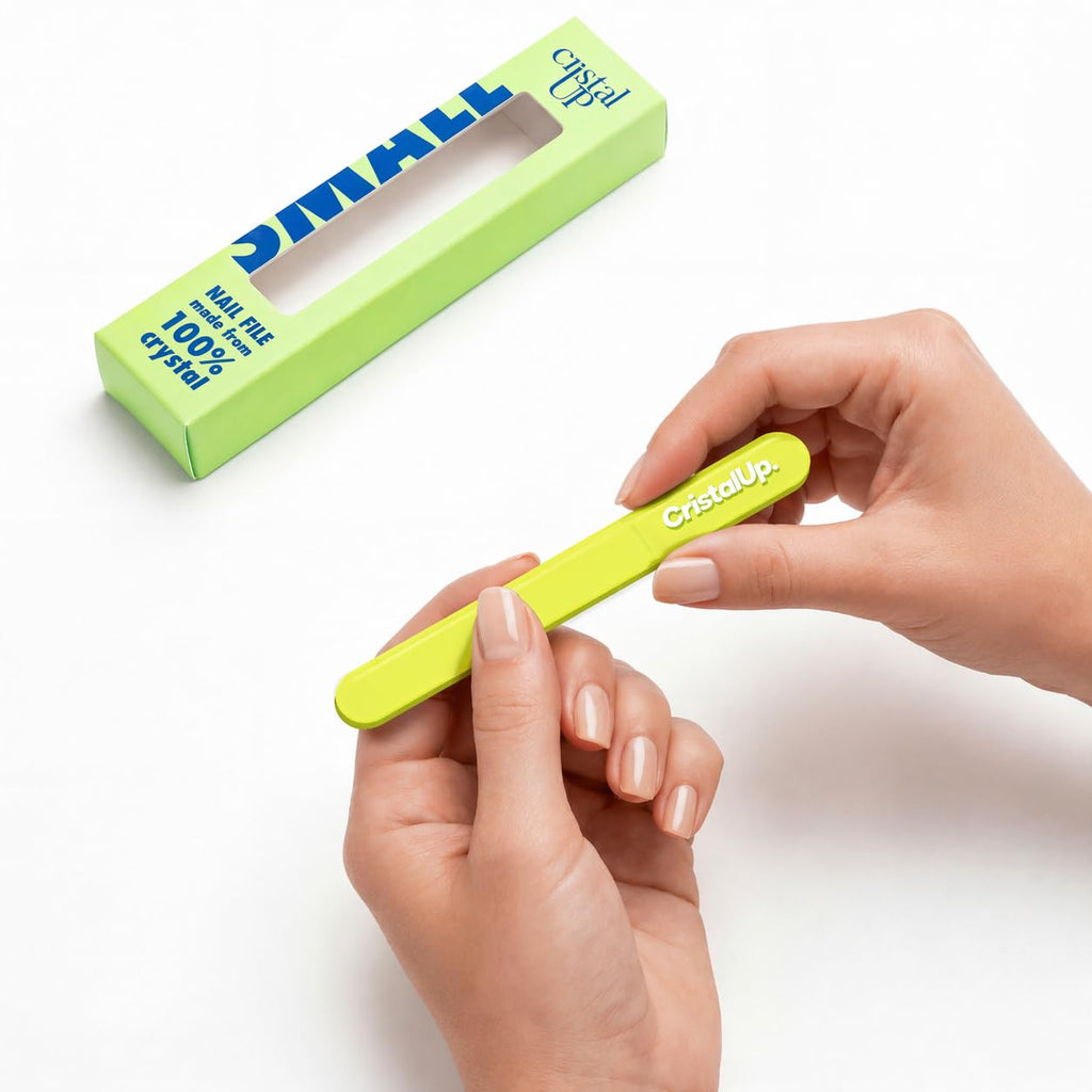 Crystal Nail File 4 in, Glass File Ideal for Purse, Durable, Safe and Gentle on Nails, Perfect for Travel Home, Office and On the Go, Portable Design