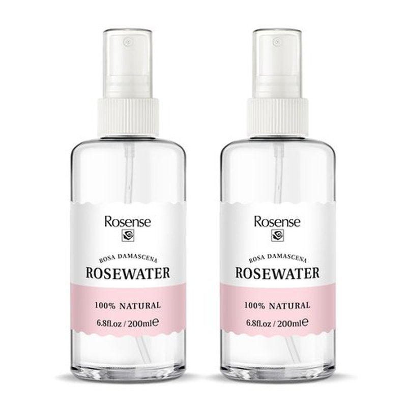 Rosense Rosewater Hydrating Facial Toner/Rose Water Face Mist (6.8 Oz) 2-Pack