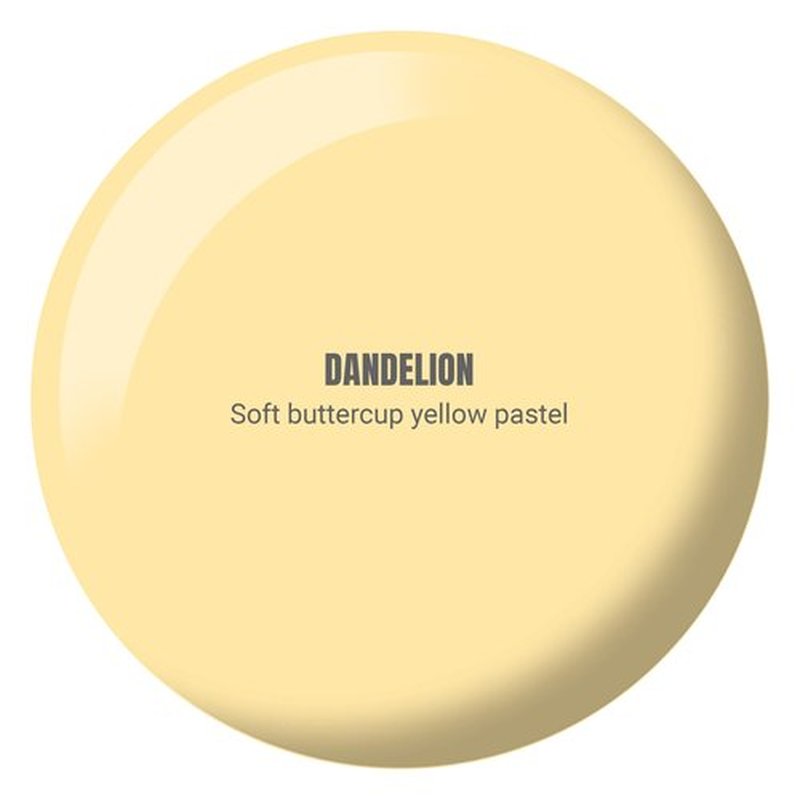 DND Gel Polish Set, Coquette Collection, UV/LED Gel Polish and Air Dry Nail Lacquer, Matching Chip-Free Polish Duo, 084 Dandelion, 0.5 Fl Oz