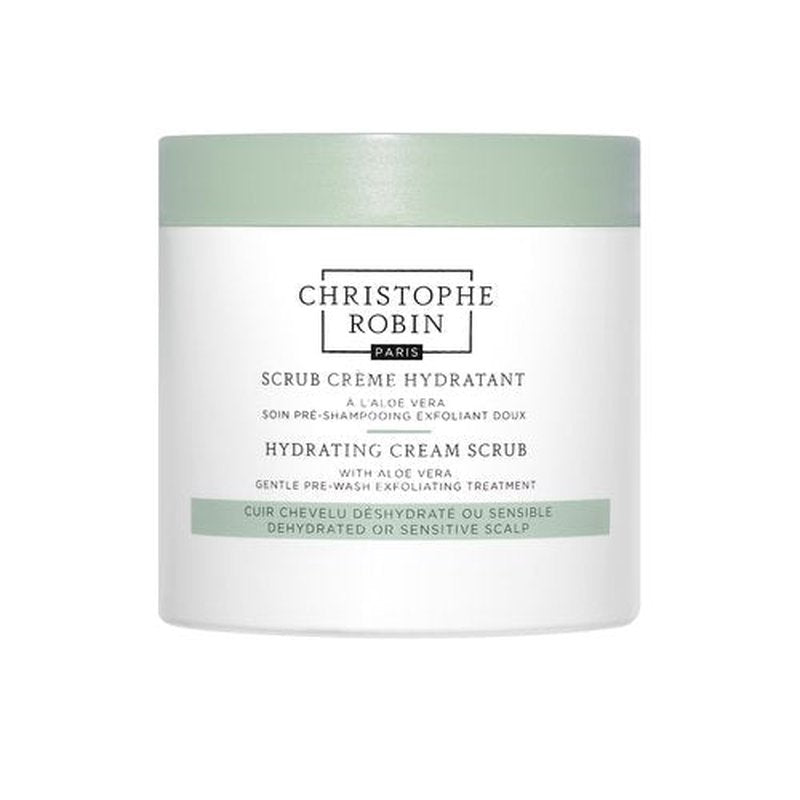 Christophe Robin Hydrating Cream Scrub With Aloe Vera - Hydrating Pre-Wash Hair Treatment - 8.4 fl. oz