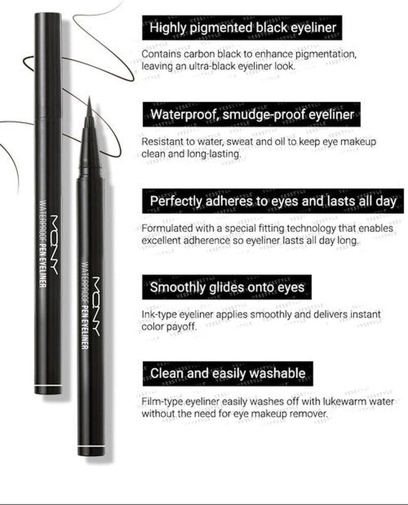 MACQUEEN - Waterproof Pen Eyeliner for Long-Lasting Definition | Brown Black Shade