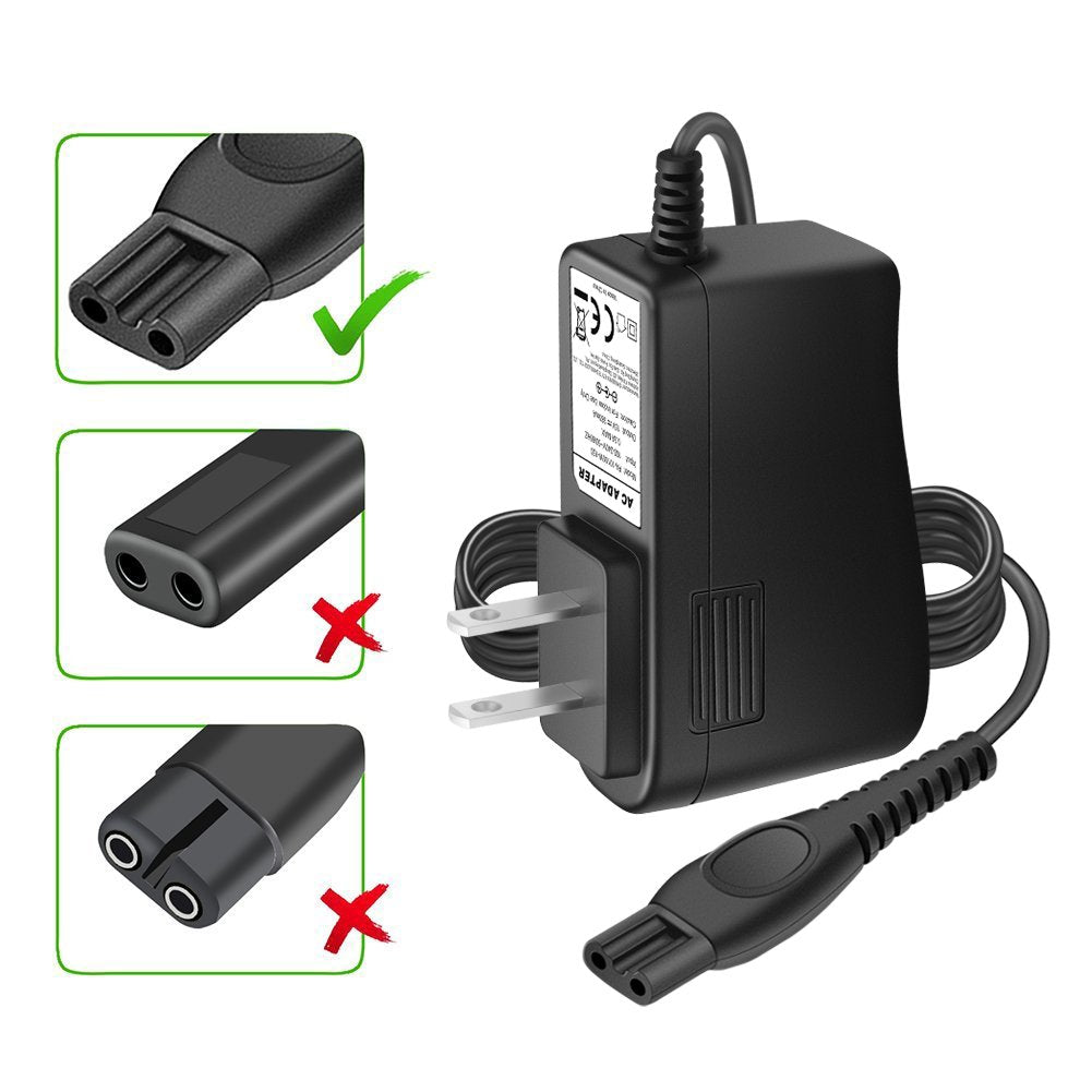 Outtag 15V Charger Cord Compatible with Philips Norelco HQ8505 3000 5000 6000 7000 9000 Series, Multigroom MG5750 MG7750 MG7770 MG7790 QP6531 BG7030 BG7040 BG5025 S9987 Shaver Trimmer Power Cord