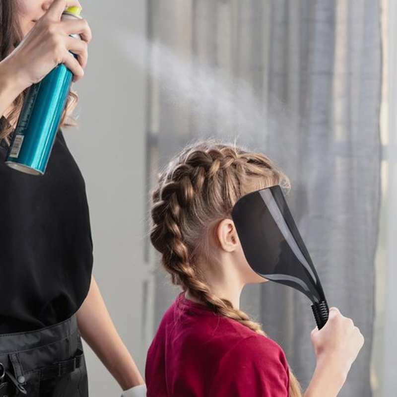 NOLITOY Hairspray Face Shield for Barber Salon: Plastic Hairdressing Shield with Handle Reusable Hairspray Protector for Makeup Trimming