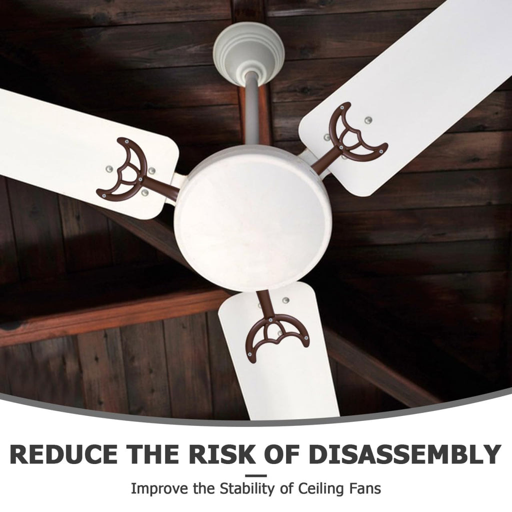 Housoutil Ceiling Fan Blades Arms, Ceiling Fan Blade Brackets, Replacement Blades for Fan Holder to Keep the Balance of the Ceiling Fan, Coffee