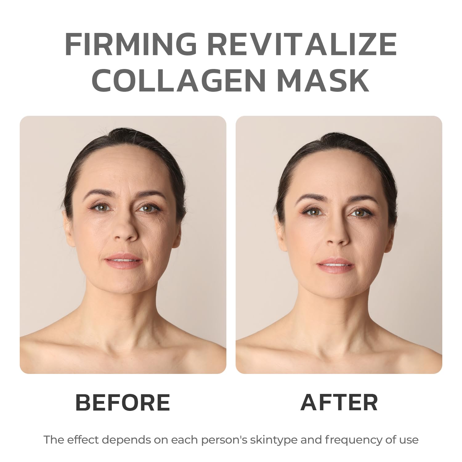 GNJOY Collagen Face Mask Deep Anti Wrinkle Lifting Hydrating Overnight Masks 38g x 4ea, Tightening, Moisturizing, Pore Minimizing, Skin Care Mask