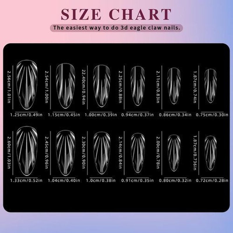 Shell Fake Nail Tips Pre-Shaped Almond Medium Soft Gel Nail Tips 12 Sizes Full Cover Clear Acrylic Press on False Nails Extension Tips for Woman DIY 120PCS