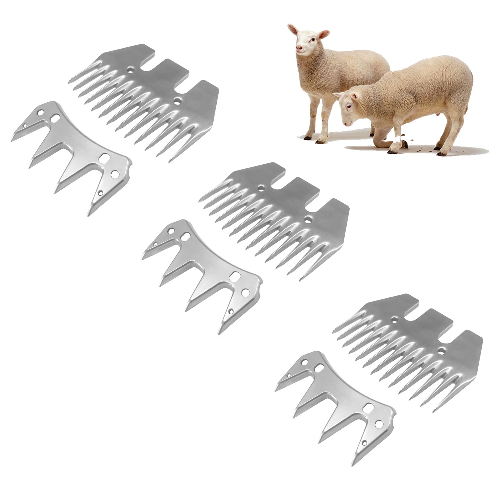 13 Tooth Sheep Grooming Clippers Replacement Blades for Thick Coat Animals