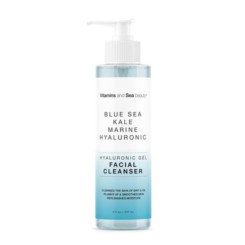 Regine Switzerland Hyaluronic Gel Facial Cleanser - Hydrating & Clarifying with Blue Sea Kale, 8 fl oz