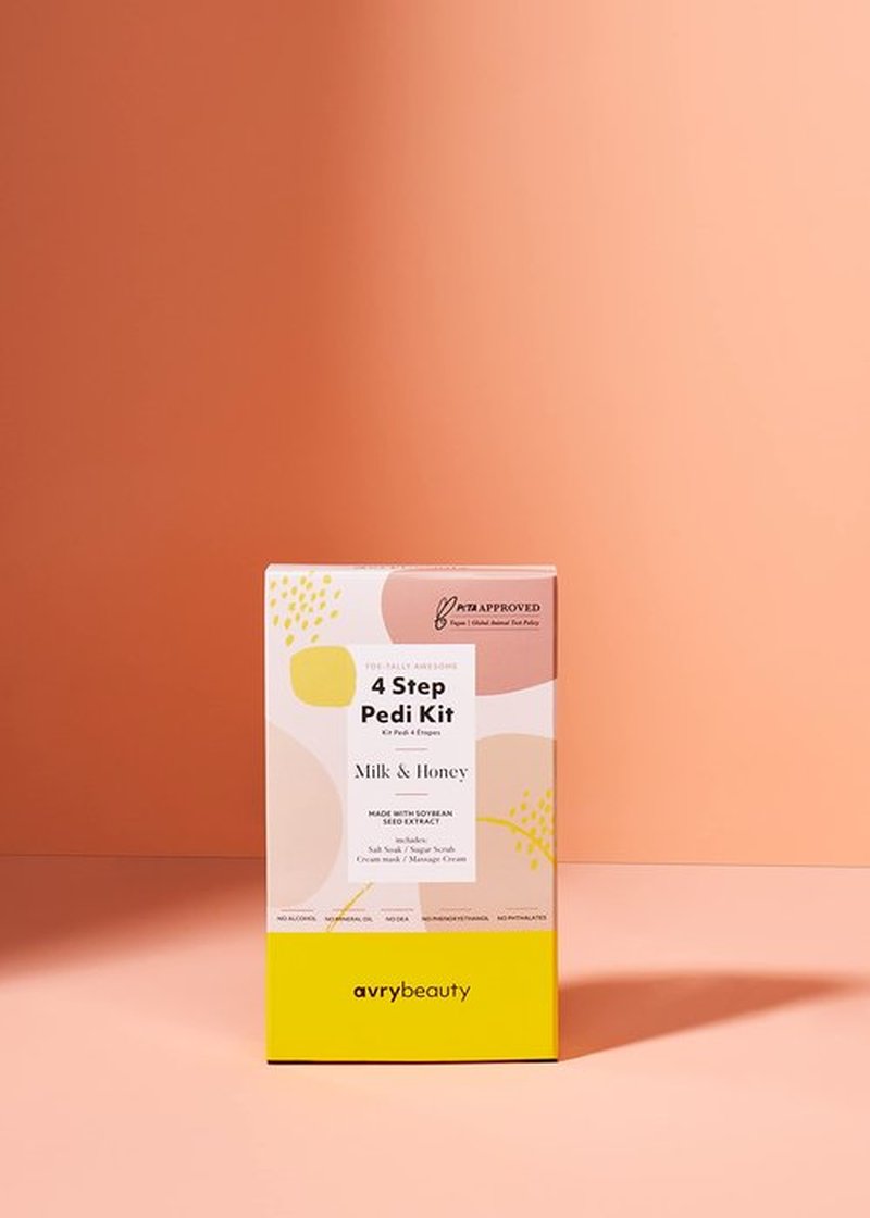 AVRYBEAUTY 4-Step Pedi 2 pack, Milk & Honey, Milk & Honey Infused, Pedicure, Salon Services, Foot Care, Hydrating Pedicure