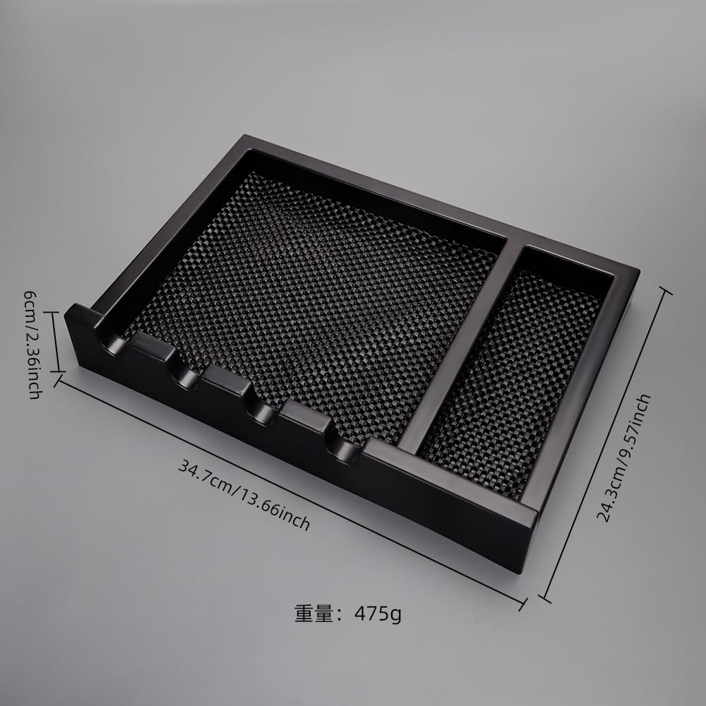 CestoMen Barber Clipper Tray, Clipper Organizer Razor Case with 4 Notches, Anti-slip Hair Trimmer Holder Tray, Barber Tool Box