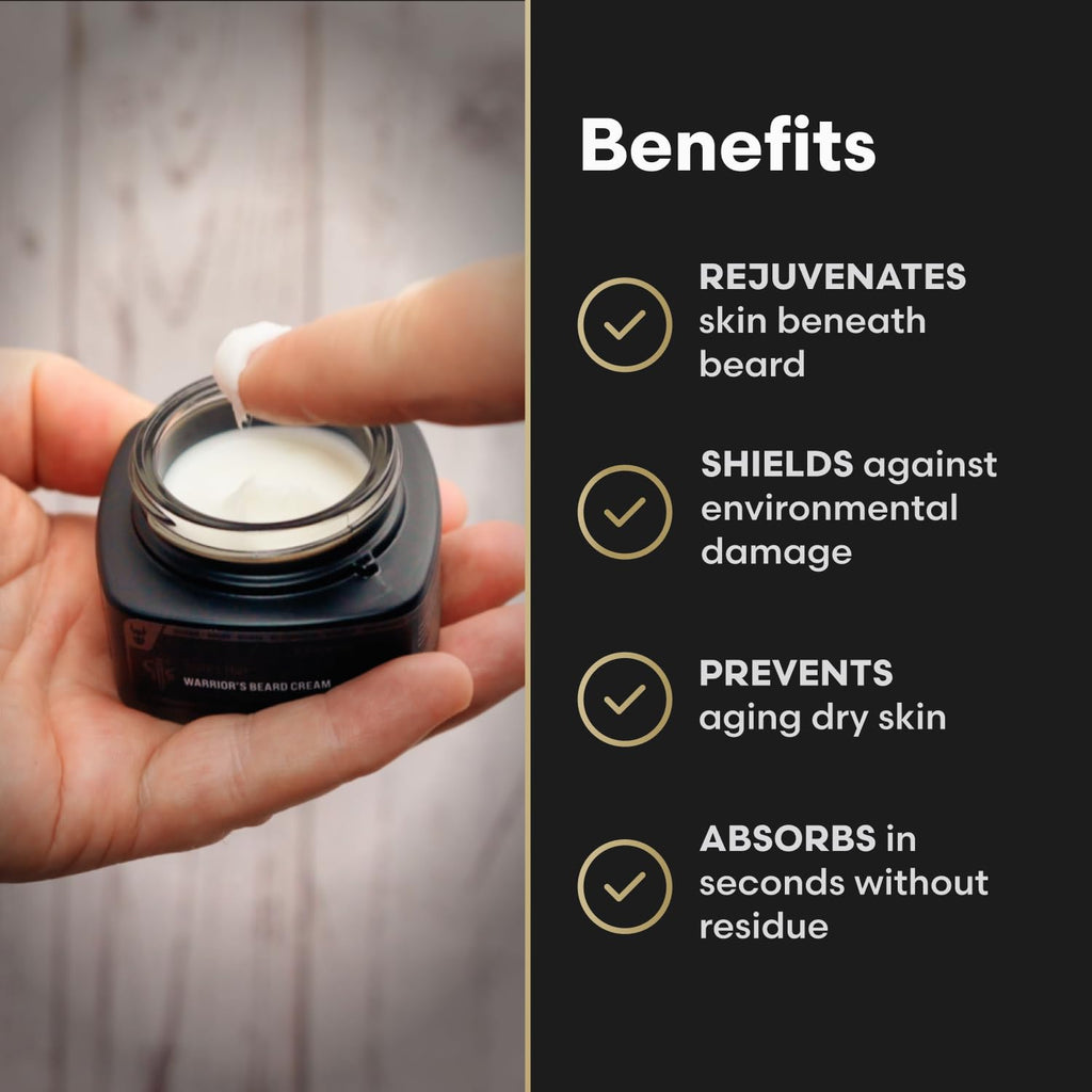 Beard Cream for Men by Beard Struggle -Hoenir's Poem Beard Butter, Moisturizer & Softener for Men - Itch Relief, Hydration with Avocado & Jojoba Oils - Beard, Mustache & Corase Growth Cream, 50g