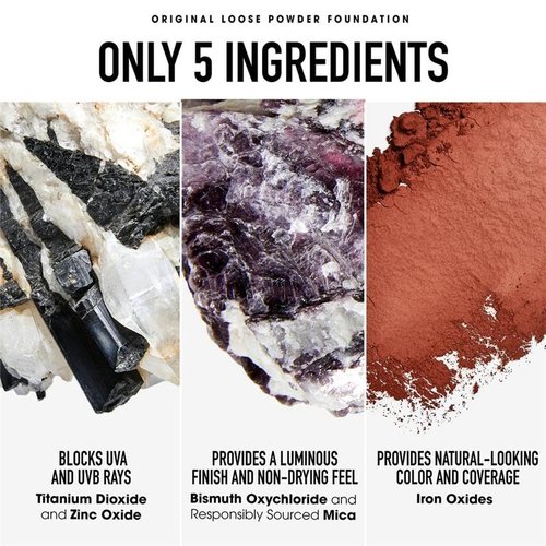 bareMinerals Deluxe Original Loose Mineral Foundation SPF 15 - Holiday Limited Edition Size $88 value – Medium Beige, Vegan, Cruelty-Free & Dermatologist-Tested