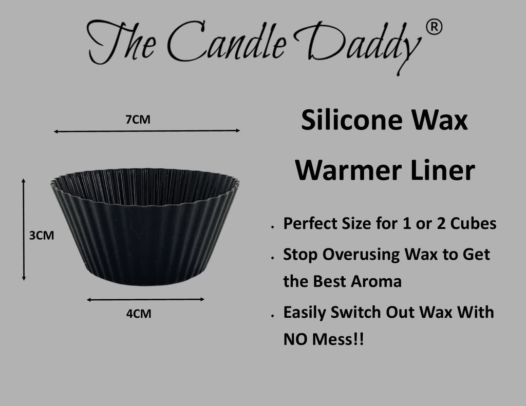 The Candle Daddy Pack of (3) Silicone Wax Warmer Liners - Re-Usuable - Must Have for All Wax Melt Users Easy Clean Up, Keep Wax Longer, Best Aroma/Throw