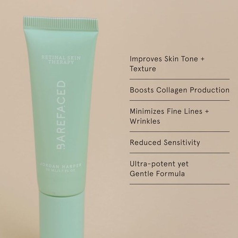 Barefaced Retinal Skin Therapy Serum - Firming Retinaldehyde & Bakuchiol, 30ml | Reduces Fine Lines & Improves Skin Tone