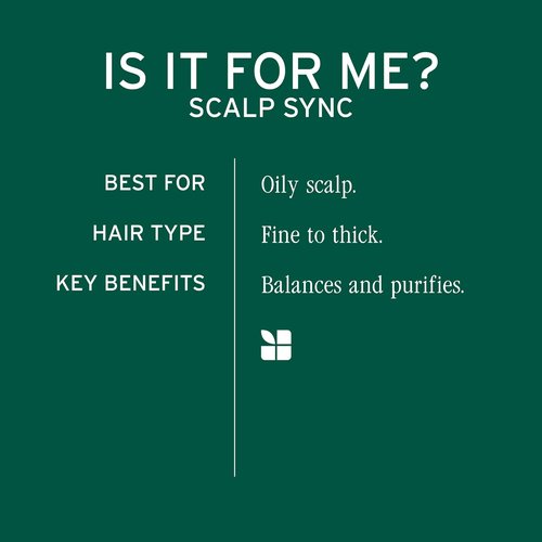 Biolage Scalp Sync Clarifying Shampoo - Remove Residue & Buildup for Oily Scalps