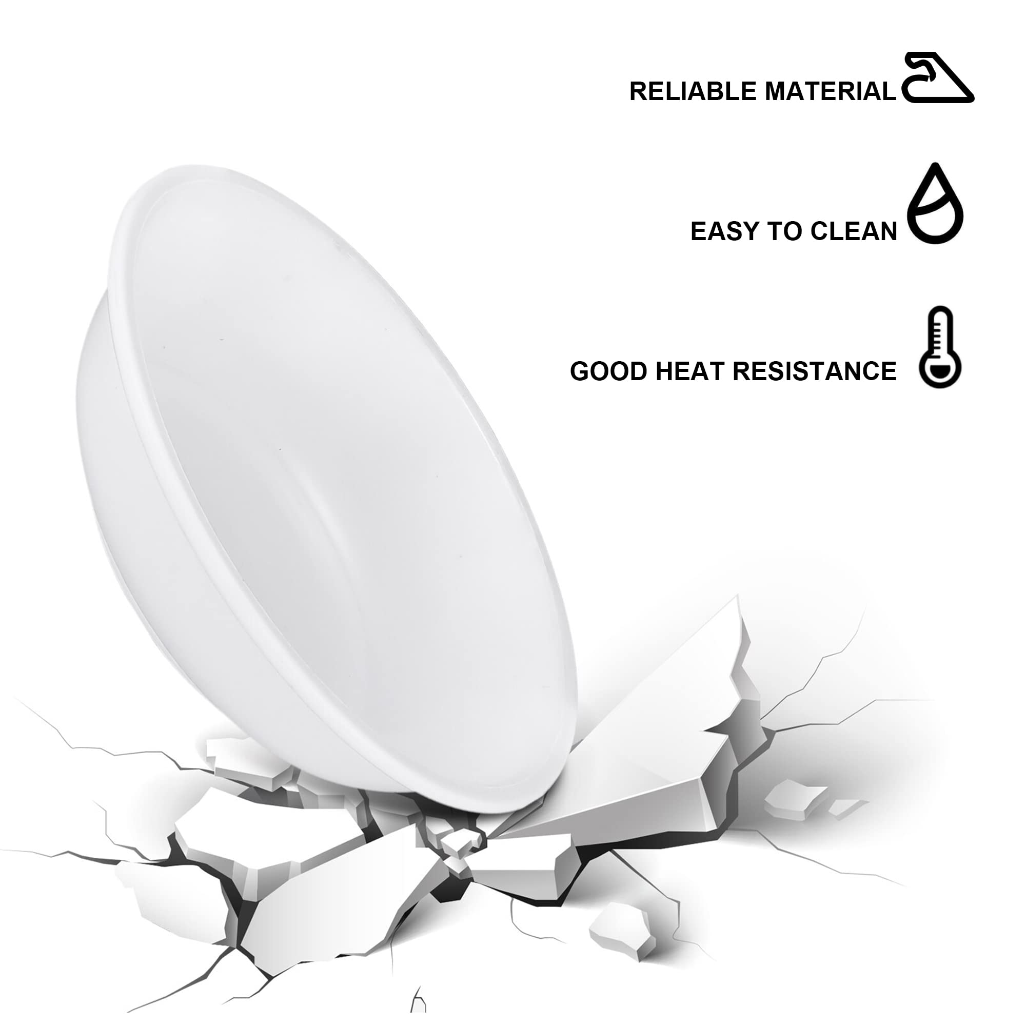 CLKONKA Replacement Wax Warmer Dish - Durable Ceramic Bowl for Wax Melts - Fits Most Wax Warmers - Round Shape(4 in)