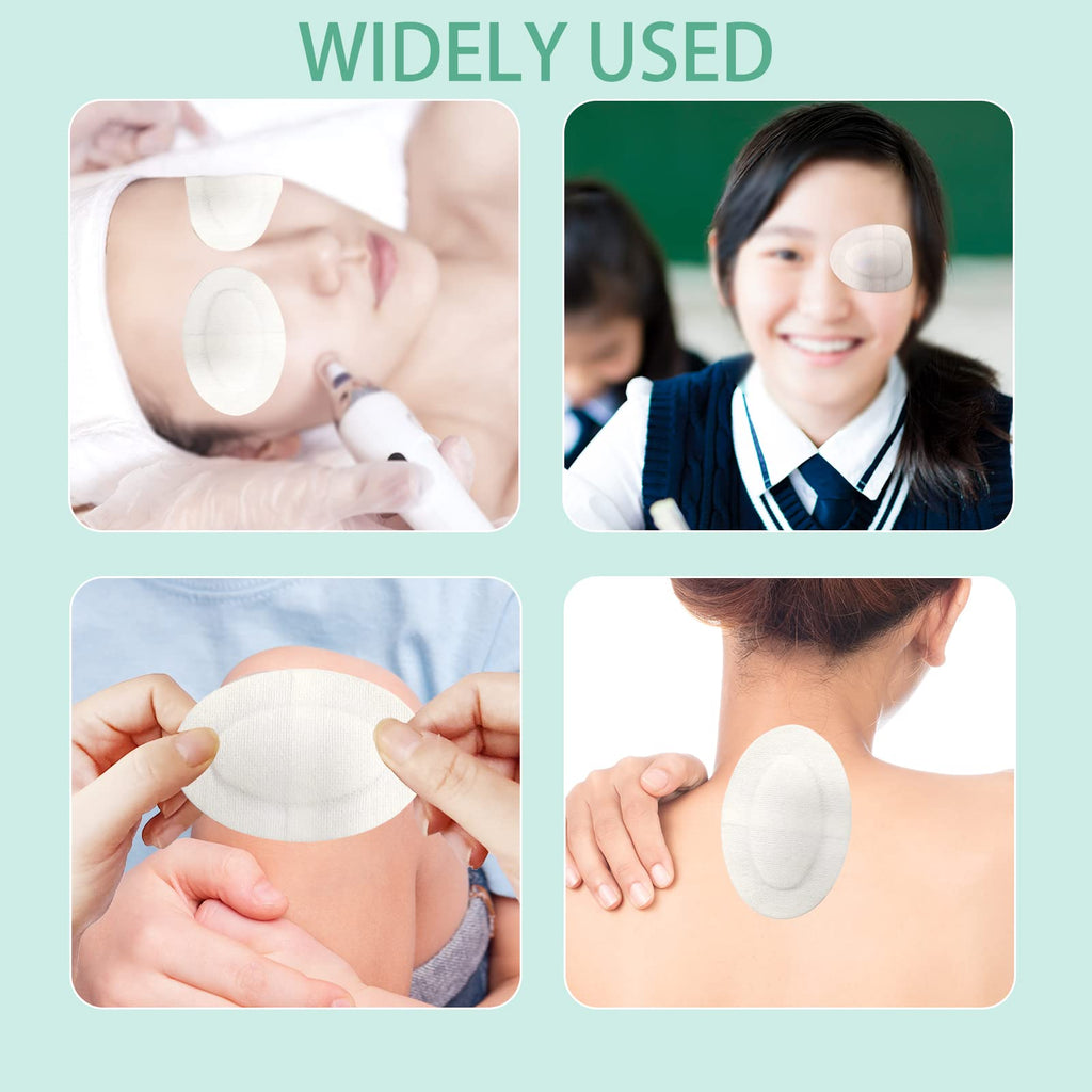 20pcs Sterile Non-Woven Eye Pads Patches Adhesive Bandages Wound Dressings for Adults