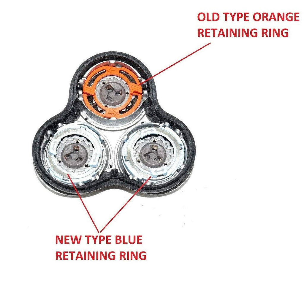 Philips Norelco Retainer Rings for SP9820, SP9860, SP9861, SP9862, SP9863 and More Models: RQ12/60 RQ12/61 RQ12/62 RQ12/63 RQ12/70 RQ12/72 RQ12/73 RQ12+ S5531 S5532 S5533 S5535 S5536