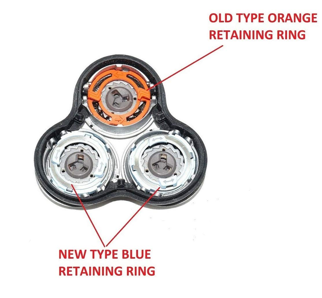 Philips Norelco Retainer Rings for SP9820, SP9860, SP9861, SP9862, SP9863 and More Models: RQ12/60 RQ12/61 RQ12/62 RQ12/63 RQ12/70 RQ12/72 RQ12/73 RQ12+ S5531 S5532 S5533 S5535 S5536