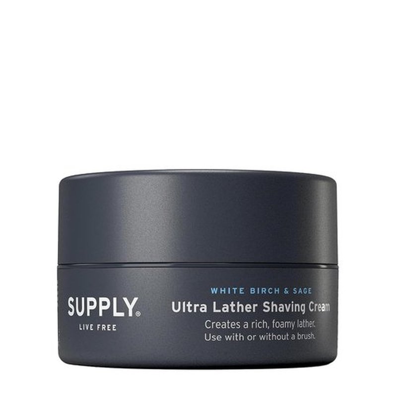 SUPPLY Ultra Lather Shaving Cream for Men - Rich Cushion for Smoother Shave - 3.4 oz