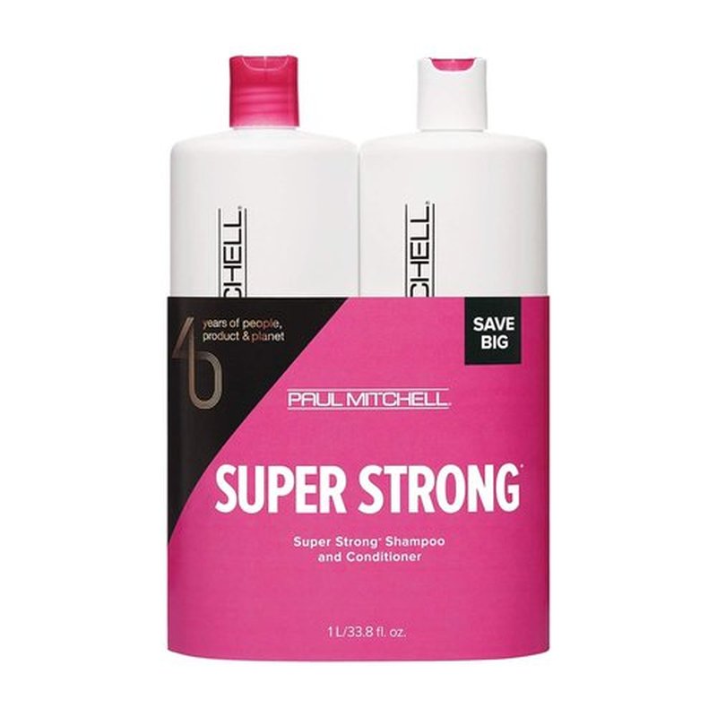 Paul Mitchell Strengthen + Rebuild Super Strong Duo Set - 33.8 oz | Ultimate Hair Repair Solution