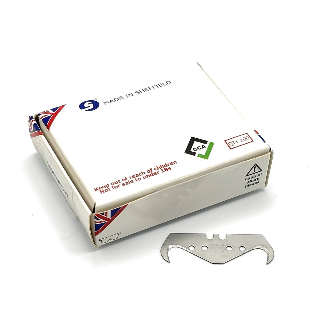 CCA Super Big Hook Trimming Blades x 100 for Roofing and flooring