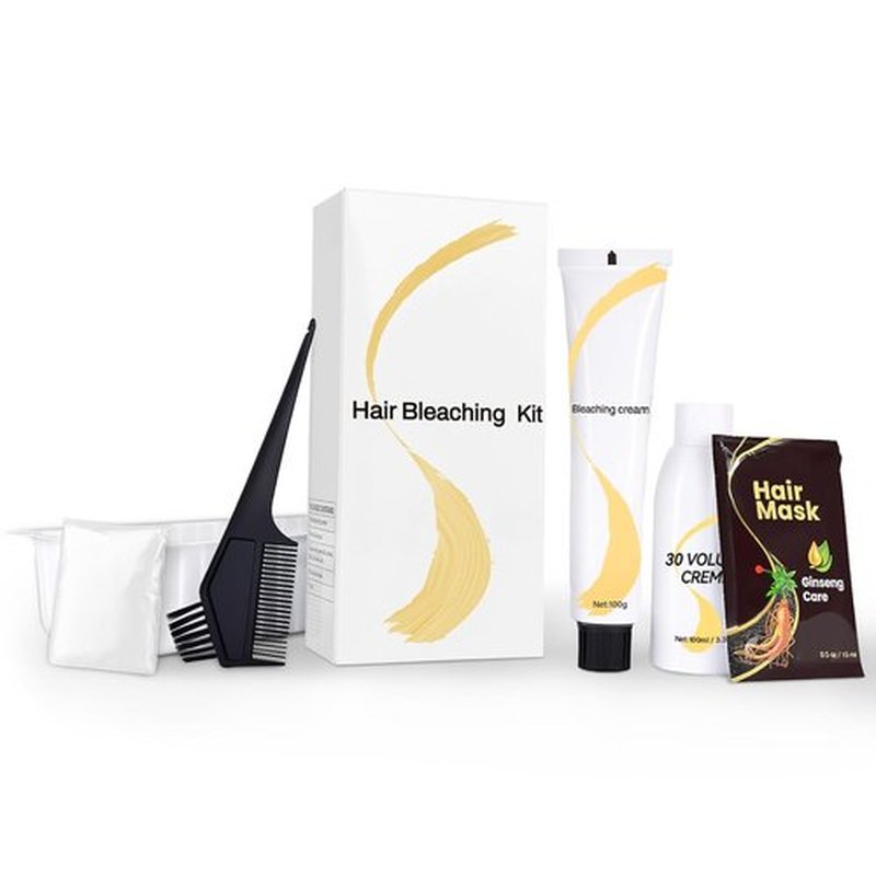 Skiennix Gentle Cream Hair Bleach Kit - Ammonia-Free, No-Drip Formula Lifts Up to 8 Levels
